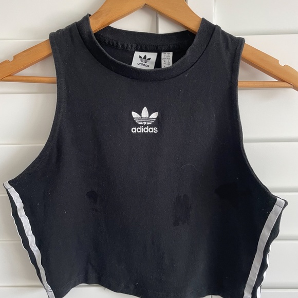 Adidas Cropped Tank Top - Picture 1 of 2